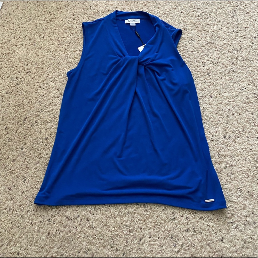 Calvin Klein  blue dress shirt NWT